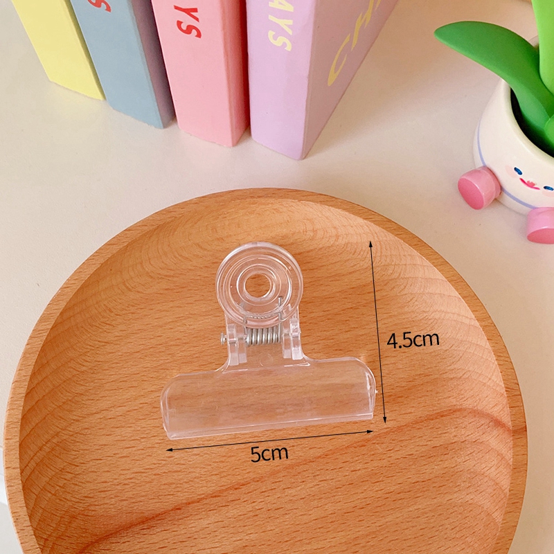 Kẹp bằng nhựa trong suốt sáng tạo dùng cho miệng túi thực phẩm/ tài liệu đa năng