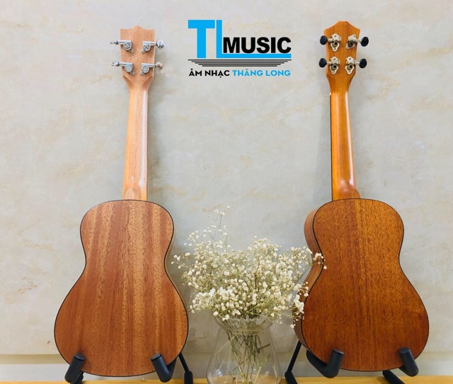 ĐÀN UKULELE CONCERT GỖ NGUYÊN TẤM CAO CẤP (Tặng kèm pk)