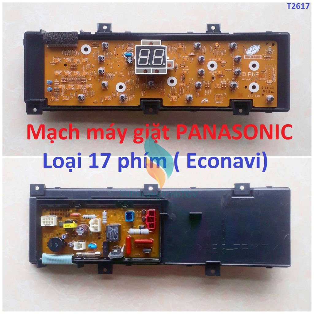 Board mạch 17 phím W2449-9EU00 (Econavi) cho máy giặt PANASONIC hãng