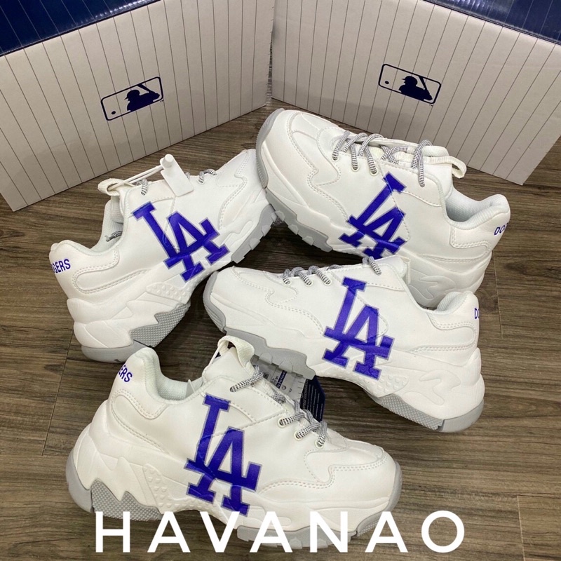 Giày mlb la ❤️Hàng 11❤️ da thật,chữ in ,đế tách  .  thể thao nam nữ sneaker cao cấp