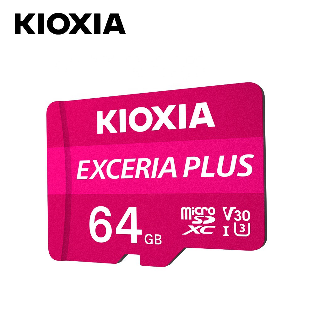 Thẻ nhớ MicroSDXC Kioxia Exceria Plus 64GB U3 4K V30 A1 R100MB/s W65MB/s (Tím)