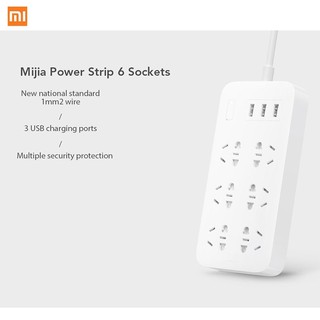 Ổ Cắm Điện Thông Minh Xiaomi Power Trip , 9 cổng , 3 USB  Sạc điện thoại iP , an toàn , chống cháy