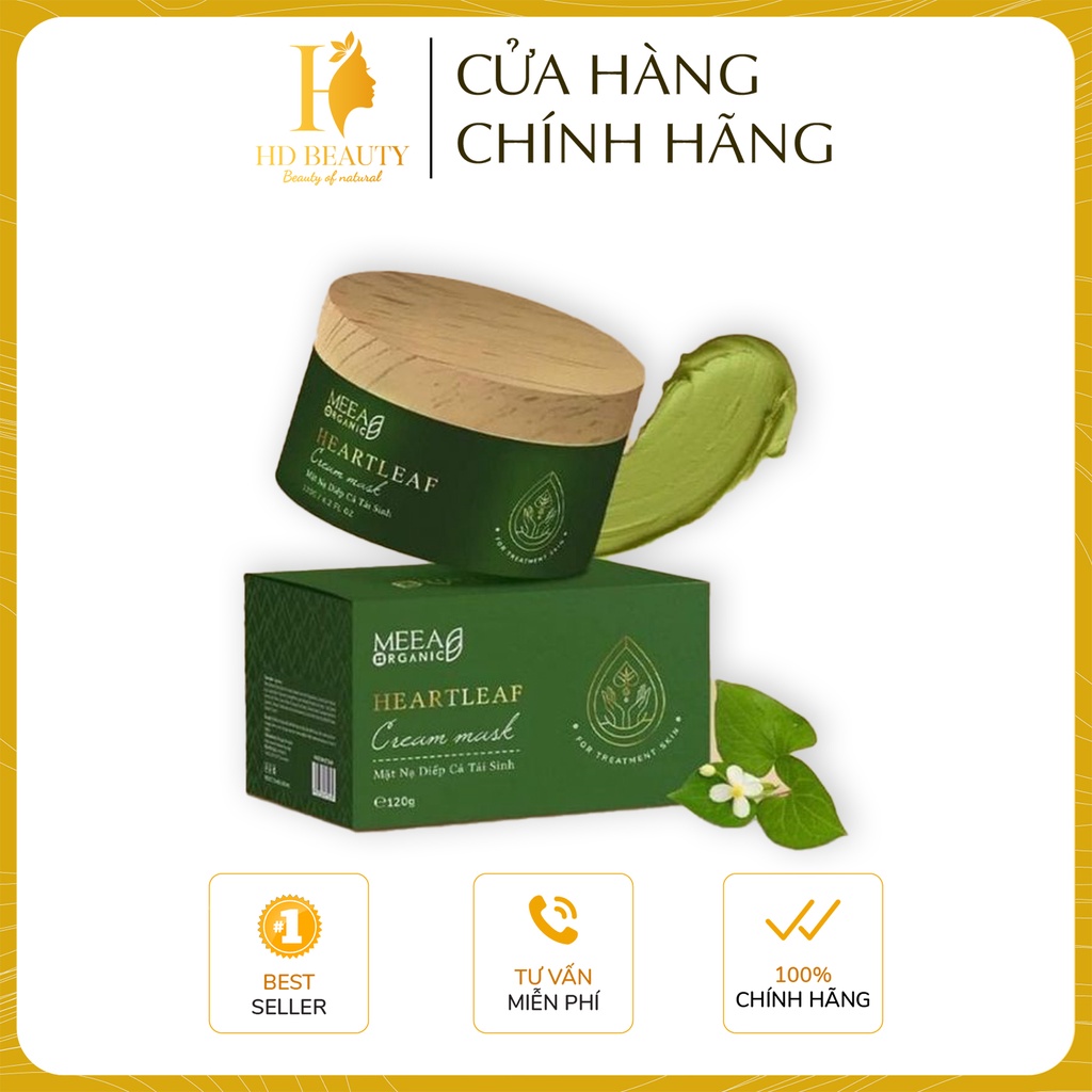 Mặt nạ tái sinh meea organic giúp giảm mụn trắng da mặt nạ diếp cá tái sinh meea organic.