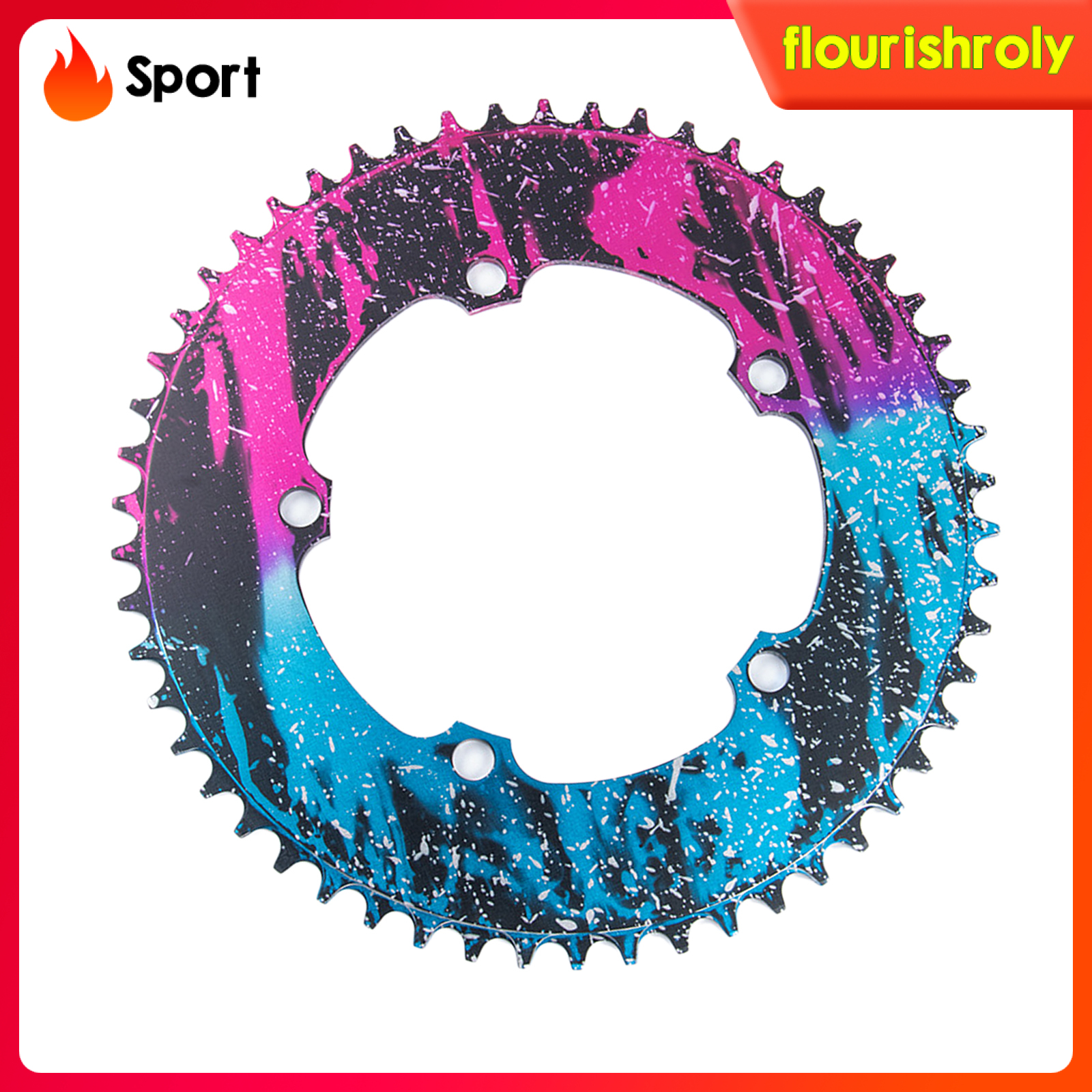 [RolySport]Bike Chainring Single Speed Road 54T/56T BCD130 Sprocket Refit Chainwheel