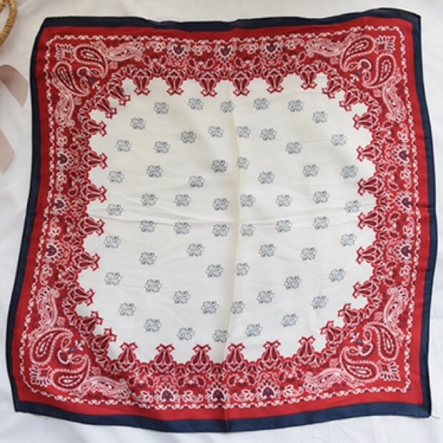 Khăn bandana lụa mini size 53x53 cm - Maben