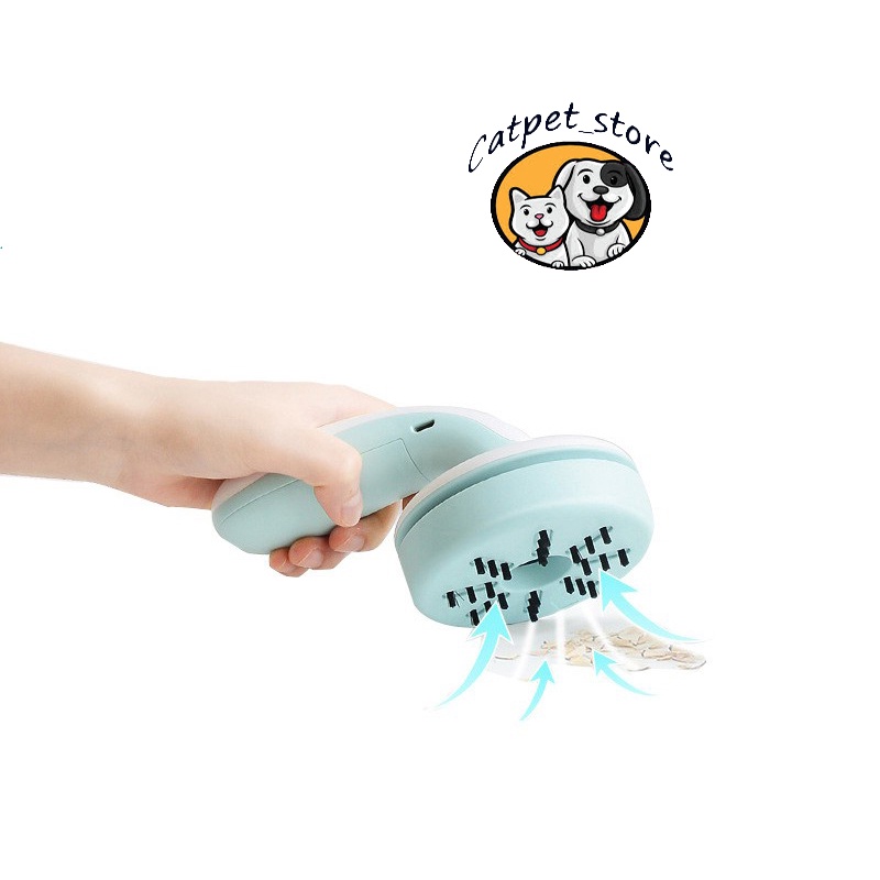 Máy hút bụi mini cầm tay, hút lông chó mèo tiện dụng trong văn phòng, oto, gia đình, tặng kèm đầu hút nhỏ và chổi quét