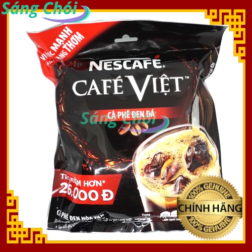 1 Bịch [35 Gói x 16g] Cà Phê Đen Đá NESCAFÉ Café Việt 2 Trong 1 Cà Phê Đen Hoà Tan - Nestlé Nescafe 2 in 1 Nestle