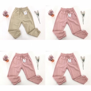 [  GIÁ RẺ NHẤT ] Quần kaki đũi bé gái hai túi buộc nơ bo gấu có size cho bé từ 5 đến 14 tuổi.