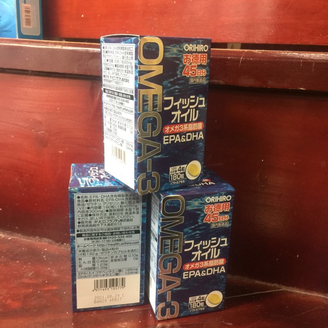 Dầu cá Omega 3 Orihiro Fish Oil Giúp sáng mắt phát triển trí não của Nhật Bản