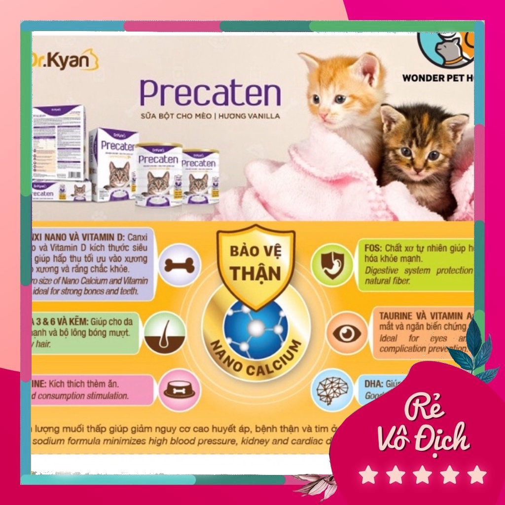 Sữa bột cho Chó/Mèo Dr.Kyan predogen precaten gói 110g