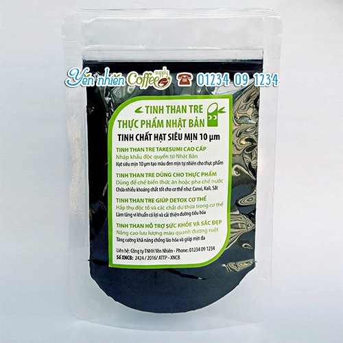 Bột Tinh Than Tre Thực Phẩm Siêu Mịn Takesumi Nhật Bản 10µm (50 g)