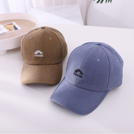 Nón kết Mũ lưỡi trai FishBone logo thêu tinh tế Free Size