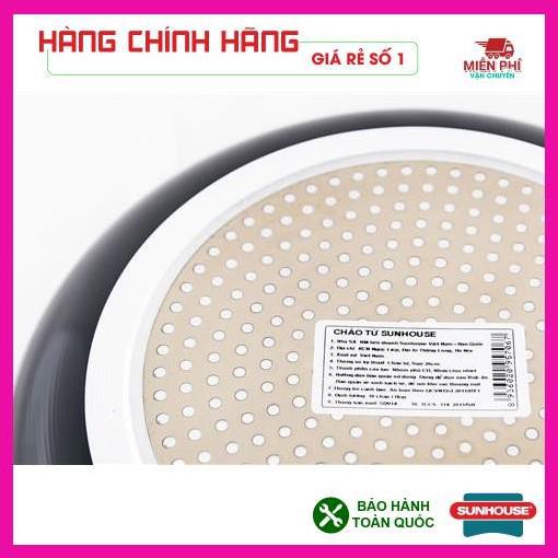 Chảo chống dính bếp từ, chảo chống dính SUNHOUSE SHM18 SHM20 SHM24 SHM26 SHM28 SHMM30, phù hợp với bếp từ.