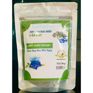 Bột Hoa Đậu Biếc 100g - Nguyên liệu pha chế Cloudmart
