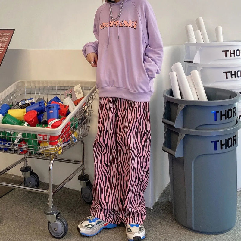 Quần Dài Ống Rộng Họa Tiết Ngựa Vằn Cho Nữ | BigBuy360 - bigbuy360.vn