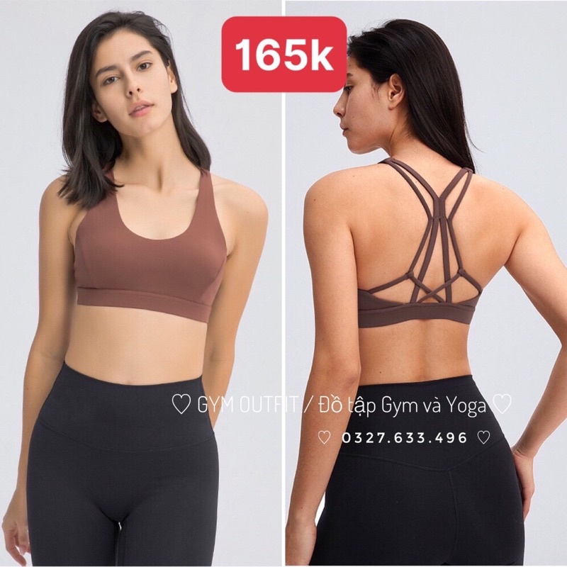 Áo tập yoga gym nữ cao cấp đồ tập lululemon Xả Hàng bra, tank 2023 giá rẻ chất lượng.