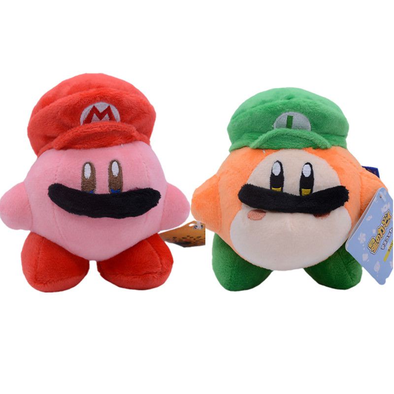 14cm new Mario Kirby Plush Toy Pendant Doll Kids Boy Girl Birthday Gift Game Decoration