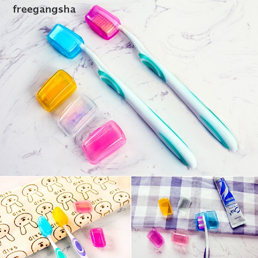 [FREG] 5pcs/set Portable Toothbrush Head Cover Travel Outdoor Tooth Brush Cover FDH