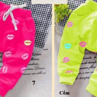 Quần thun da cá dày dặn cho bé gái.