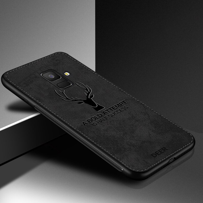 Ốp điện thoại phối vải denim in hình hươu cho Samsung Galaxy Note 20 Ultra S20 A8 A6 J4 J6+ 2018 J5 J7 J3 2017 S10+ | BigBuy360 - bigbuy360.vn