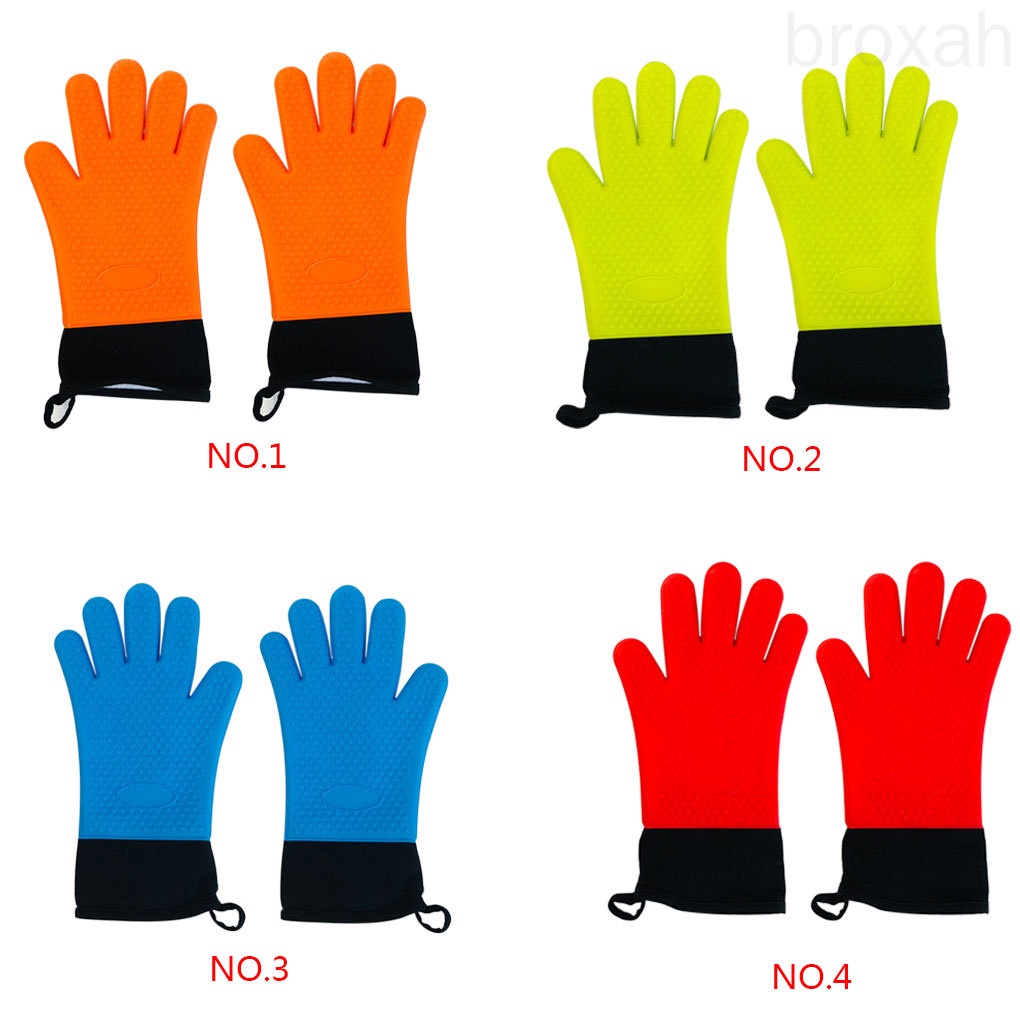 Găng Tay Silicone Cách Nhiệt Chống Trượt Dùng Cho Lò Vi Sóng