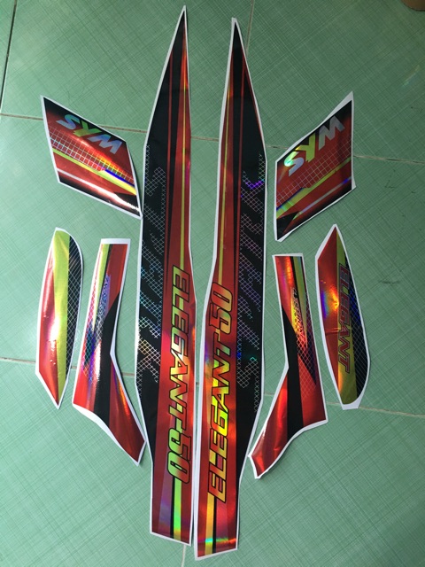 Tem elegant spark đỏ đen crom