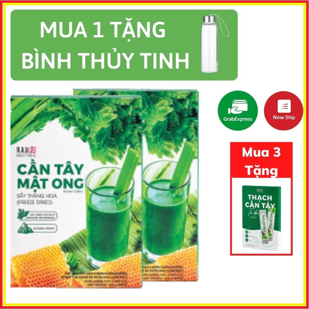 Bột cần tây mật ong motree [CHÍNH HÃNG] Trà detox cần tây mật ong giảm cân, đẹp da, bổ sung vitamin khoáng chất (hộp 14)