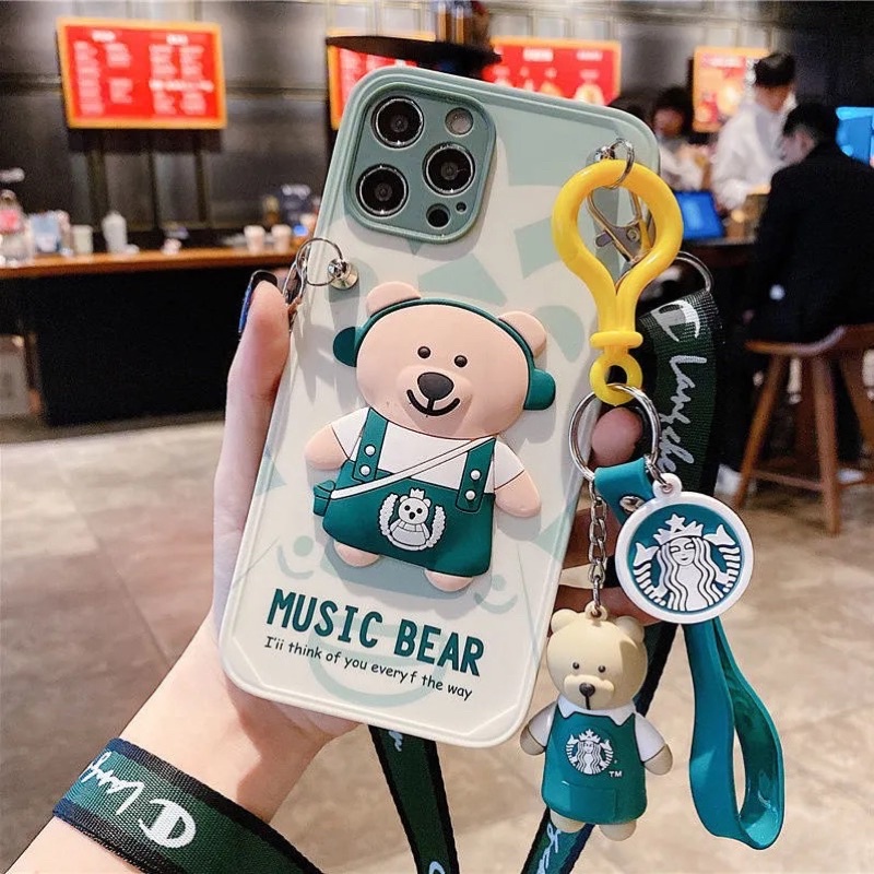 vỏ điện thoại gấu teddy