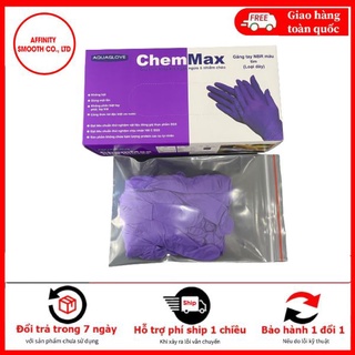Găng tay y tế nitrile không bột màu tím - găng tay nbr cao cấp -