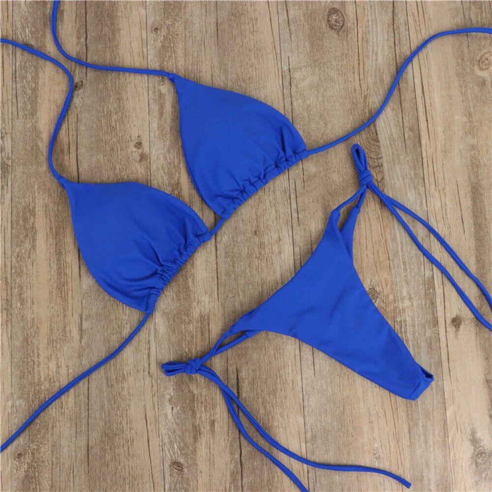 Bộ Đồ Bơi Bikini Lọt Khe Hở Lưng Có Thể Điều Chỉnh Thời Trang Quyến Rũ Cho Nữ