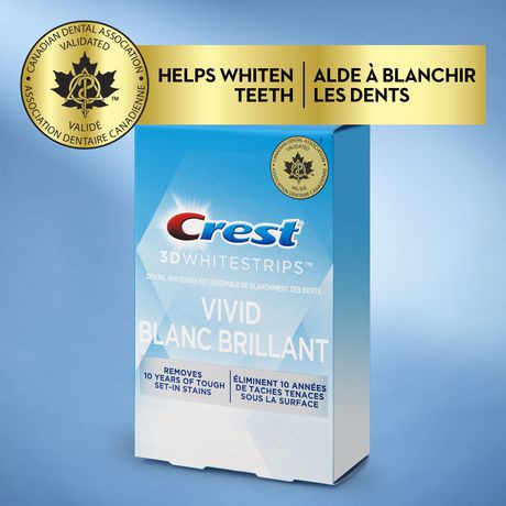 Miếng Dán Răng Crest 3D Whitestrips Vivid Blanc Brillant