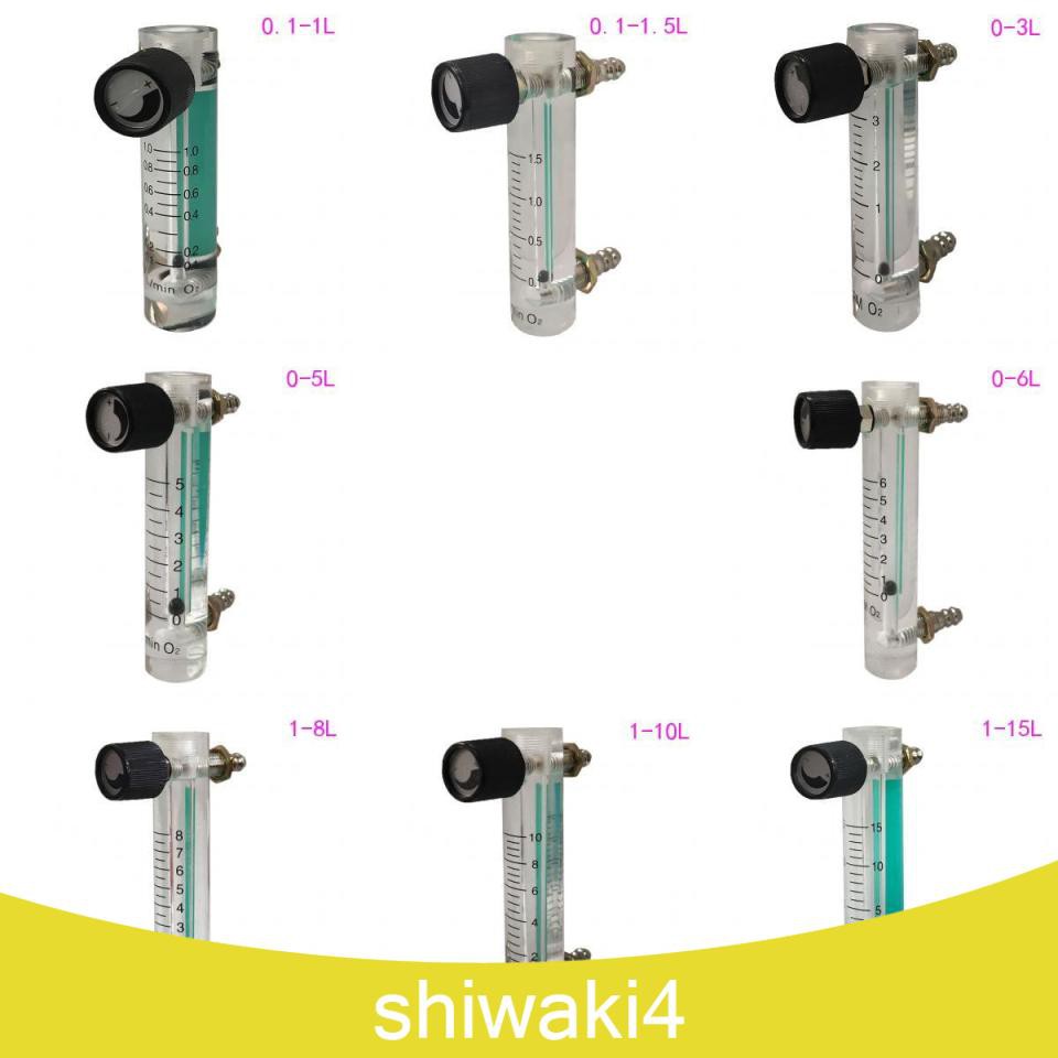 Đồng Hồ Đo Lưu Lượng Oxy Shiwaki4 Kèm Van Điều Khiển Cho Không Khí Oxy