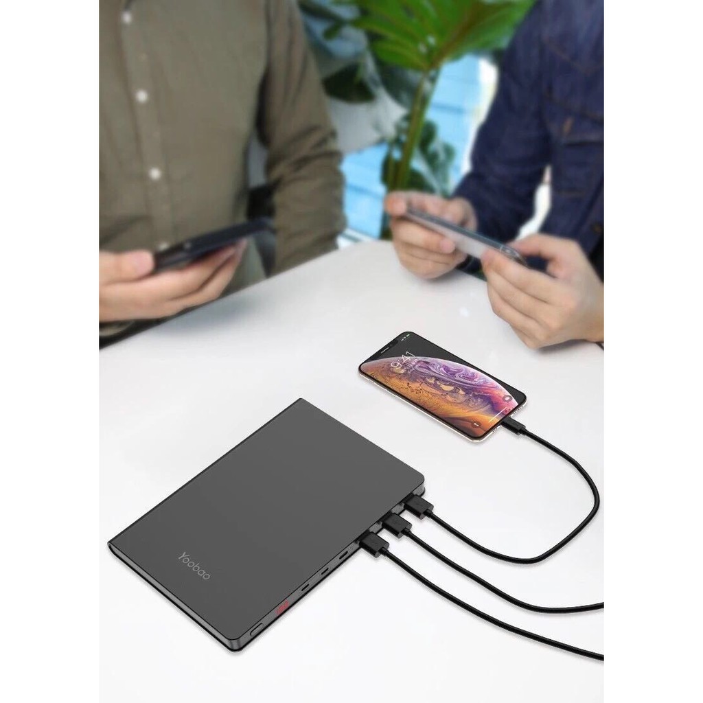 Pin Dự Phòng 30000mAh Siêu Mỏng Yoobao 30Book sạc thường/Yoobao PD65w hỗ trợ sạc nhanh