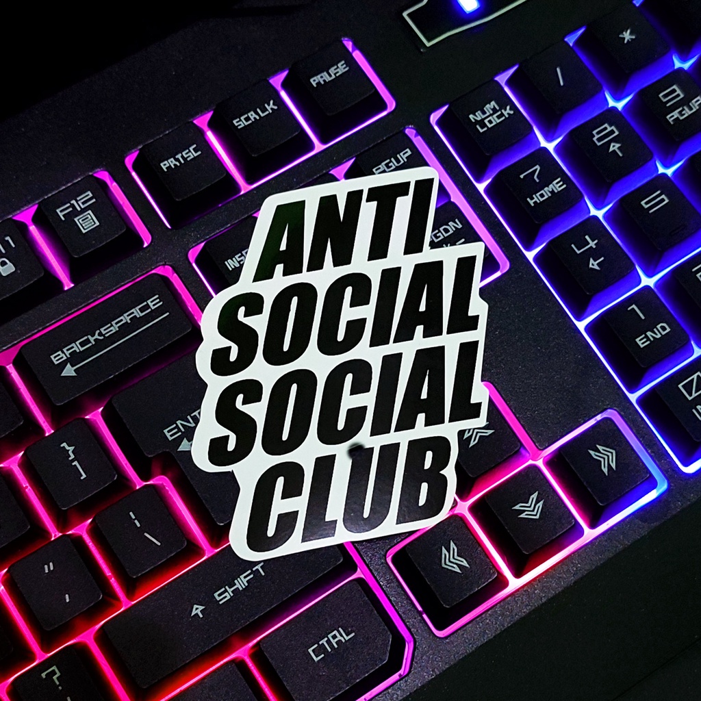 MIếng dán sticker ANTI SOCIAL CLUB | Sticker.Onenine