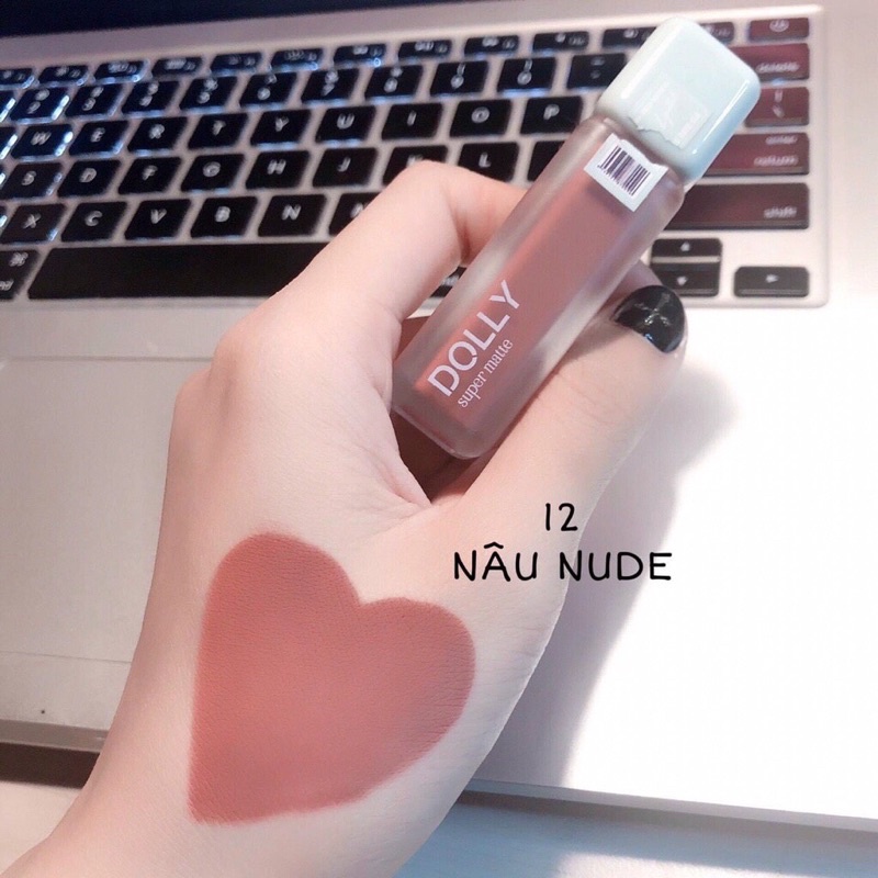 Son kem lì Dolly màu nâu tây 💞 FREESHIP 💞 - siêu bền siêu mềm mịn môi chiết xuất thiên nhiên