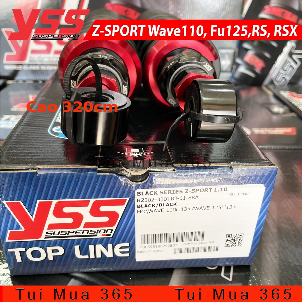 PHUỘC YSS Z SPORT WAVE 110/W125, FUTURE 125, RS, RSX, DREAM THAILAN