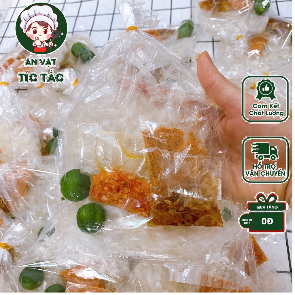 Bánh Tráng Phơi Sương Trộn Muối Tép Nhuyễn Sa Tế Tắc Hành Phi Thơm Ngon Đặc Biệt