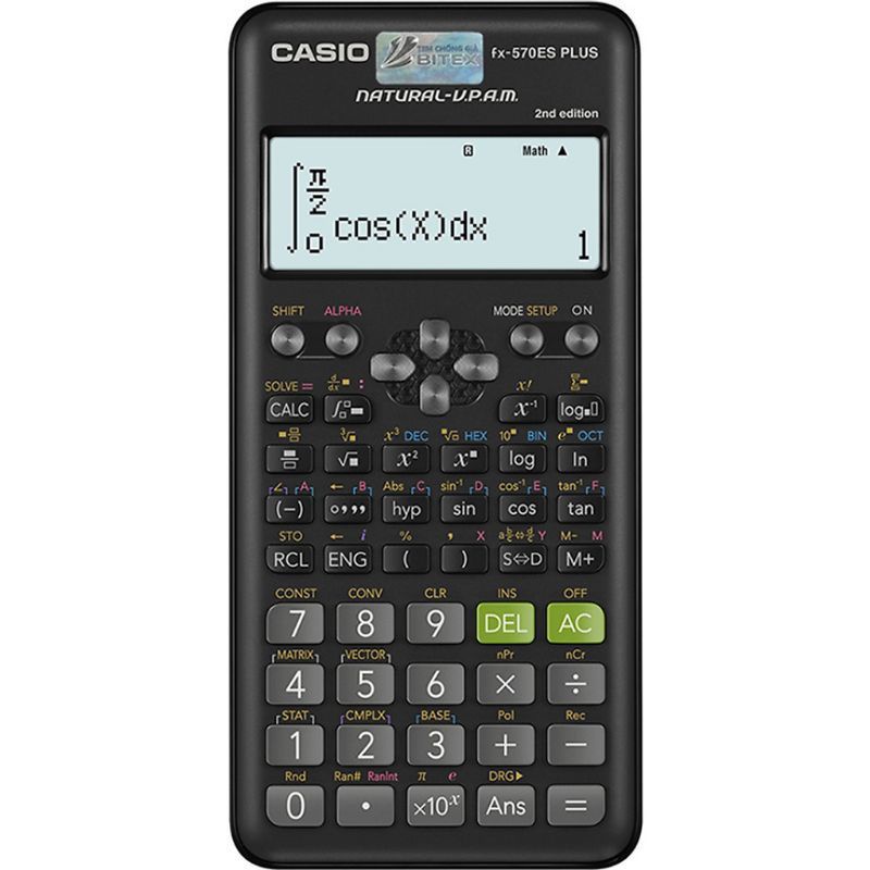 Máy Tính Casio FX580X _FX570VN_FX570Es Plus 2nd ( Bảo Hành chính hãng 1Năm) | BigBuy360 - bigbuy360.vn
