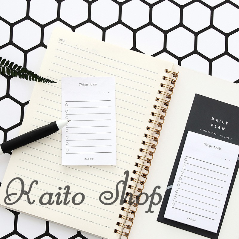 Giấy Ghi Chú Kế Hoạch Tiện Dụng 50 Tờ - Giấy Note Planner Lịch Trình Hàng Ngày