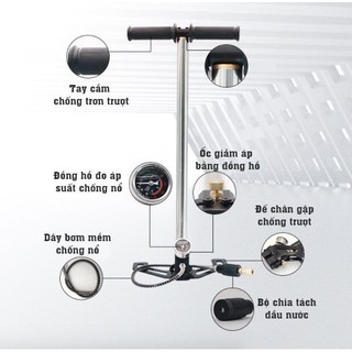Bơm cao áp đồng hồ to lọc ẩm nhỏ 40mpa