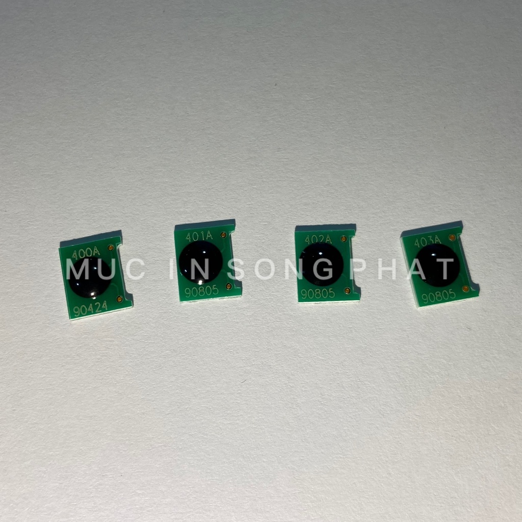 Bộ Chip 4 con mực CE400 401 403 402A cho HP 500 M551