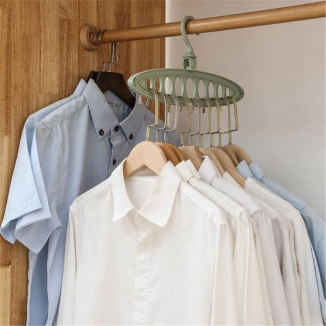 Móc treo quần áo đa năng 9 lỗ hình trái tim, tròn,,,