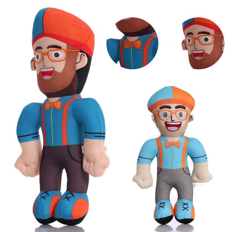 30cm/11.8in Blippi Plush Toys Cartoon Suffed Doll Kids Gifts