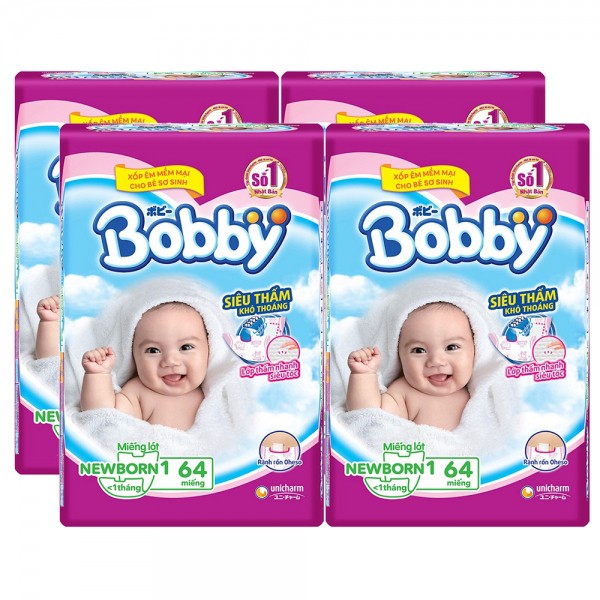 Bỉm Bobby sơ sinh Newborn 1-108, Newborn 1-64(tặng 1 nồi Fivestar 20cm cho đơn hàng đầu tiên >200N)