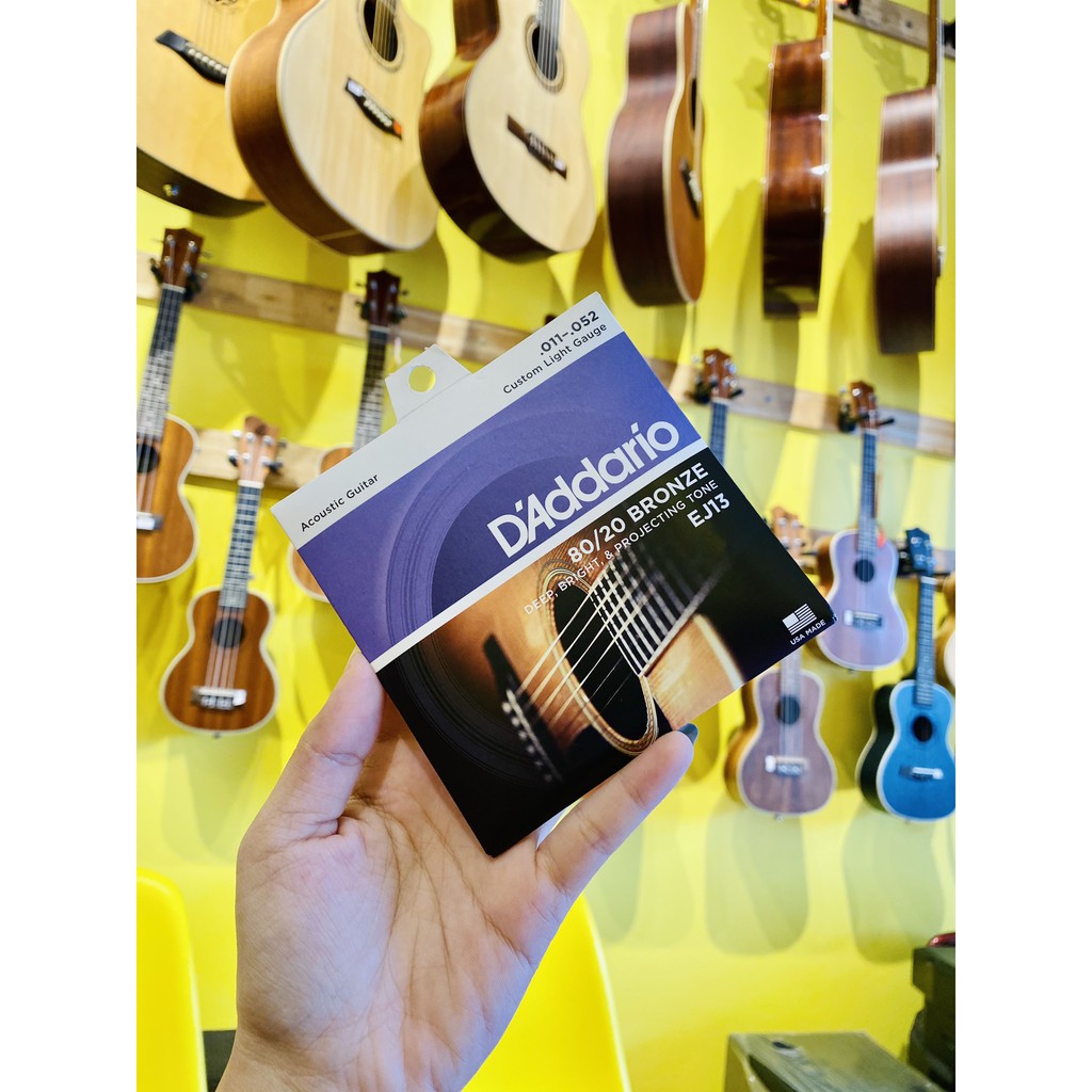 Dây đàn Guitar Acoustic D’Addario-EJ13(BAO GIÁ SHOPEE)- Hero Guitar Đà Nẵng