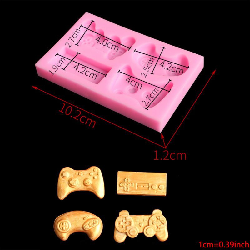 2pcs Game Controller Mold Silicone for Candy, Chocolate, Cake Decoration, Resin, Clay