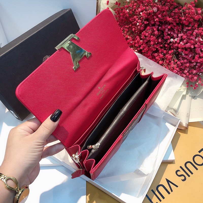 🌸[ FULLBOX]💥 Ví cầm tay nữ/ Ví cầm tay họa tiết sang trọng clutch dự tiệc/ Ví màu trắng/ màu đen/ màu đỏ