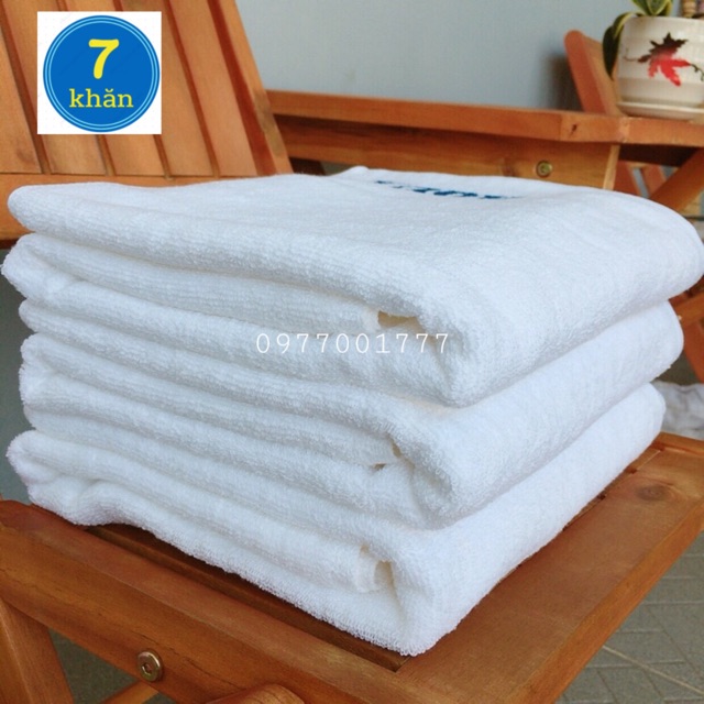 Khăn tắm khách sạn size lớn 65x130cm, 320g (Phong Phú)