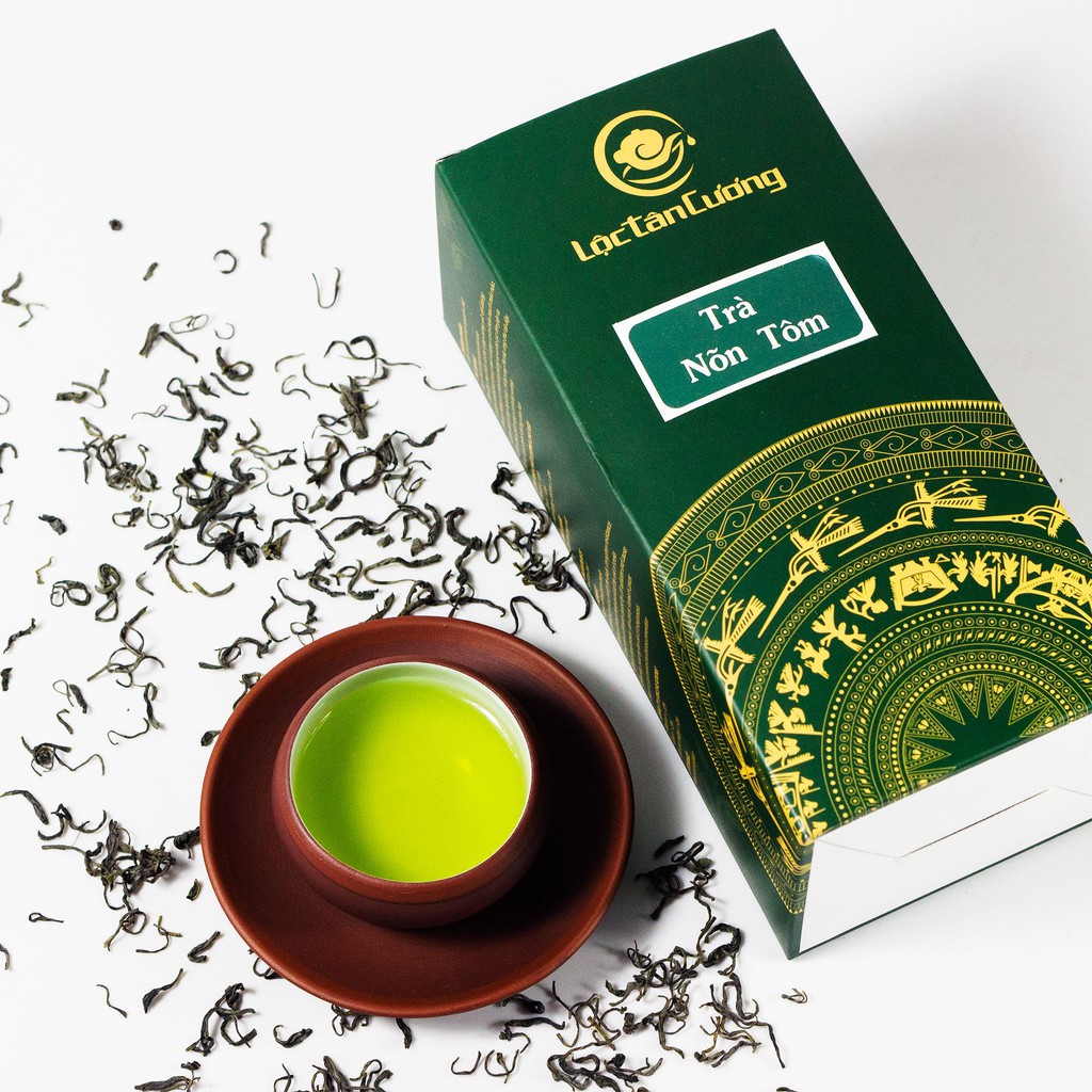 Chè Thái Nguyên Nõn Tôm Lộc Tân Cương Hộp 250g - Chè Thái Nguyên Cao Cấp, Chuẩn VietGap
