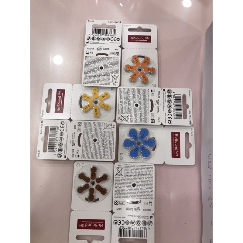 PIN MÁY TRỢ THÍNH SIZE 312 RESOUND - CAM KẾT CHÍNH HÃNG ĐỨC